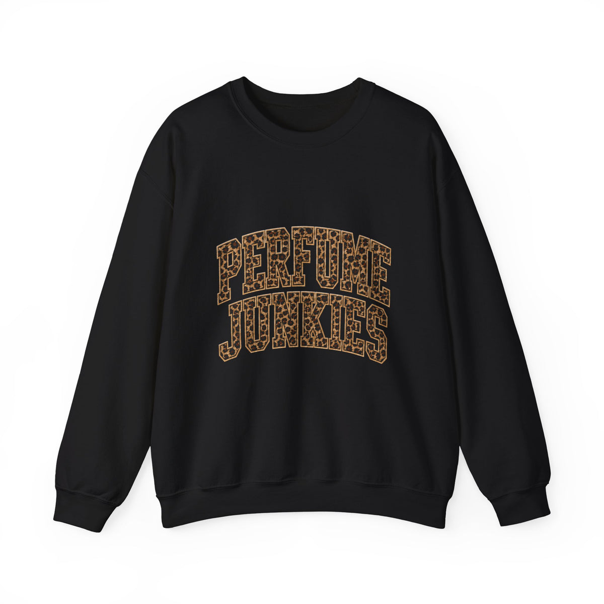 Perfume Junkies Leopard Print Crewneck Sweatshirt